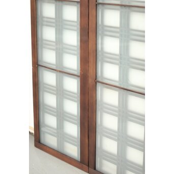 ガラス入 タータンチェック組子欄間L 4枚1組　R0061 