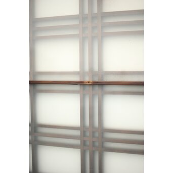 ガラス入 タータンチェック組子欄間L 4枚1組　R0061 