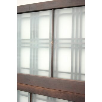 ガラス入 タータンチェック組子欄間M 2枚1組　R0062 