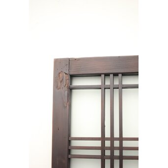 ガラス入 タータンチェック組子欄間M 2枚1組　R0062 