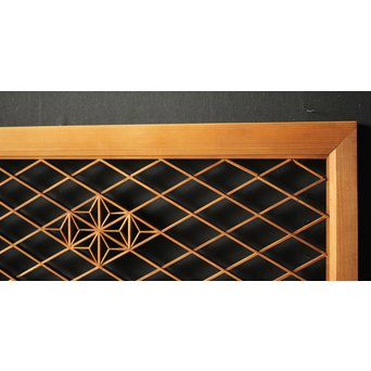 白木組子欄間 2枚1組　R0064Y 