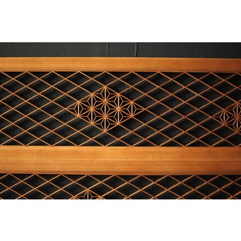 白木組子欄間 2枚1組　R0064Y 