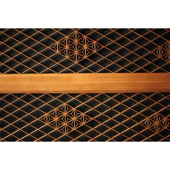 白木組子欄間 2枚1組　R0064Y 