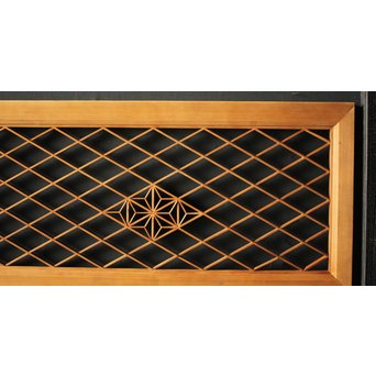 白木組子欄間 2枚1組　R0064Y 