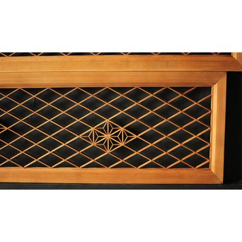 白木組子欄間 2枚1組　R0064Y 