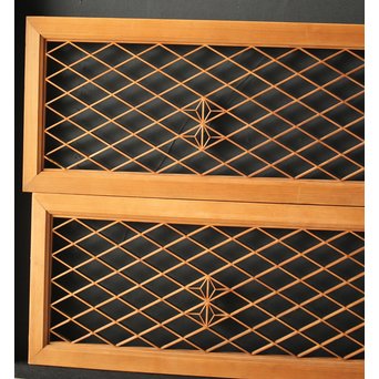 白木組子欄間 2枚1組　R0064Y 