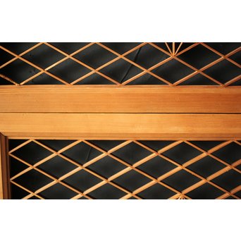 白木組子欄間 2枚1組　R0064Y 