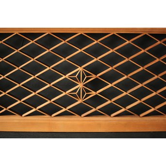 白木組子欄間 2枚1組　R0064Y 