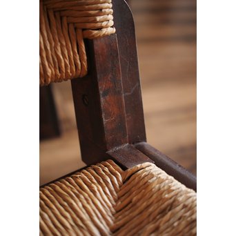 松本民芸家具 ラッシチェアー椅子 2脚1組　T435 