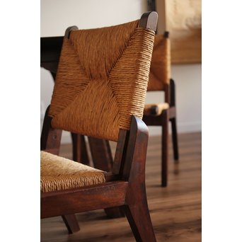 松本民芸家具 ラッシチェアー椅子 2脚1組　T435 