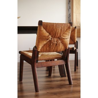 松本民芸家具 ラッシチェアー椅子 2脚1組　T435 