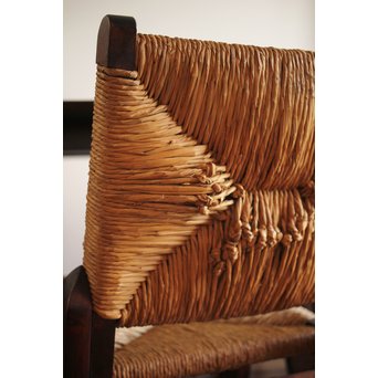 松本民芸家具 ラッシチェアー椅子 2脚1組　T435 