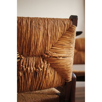 松本民芸家具 ラッシチェアー椅子 2脚1組　T435 