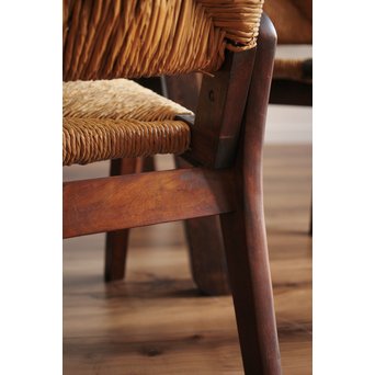 松本民芸家具 ラッシチェアー椅子 2脚1組　T435 