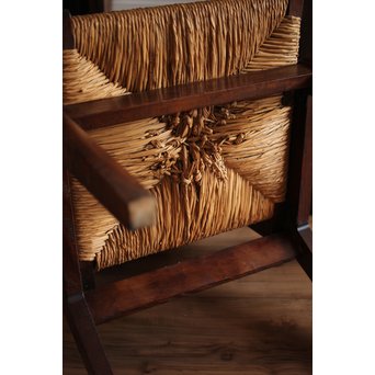 松本民芸家具 ラッシチェアー椅子 2脚1組　T435 