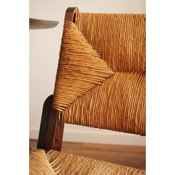 松本民芸家具 ラッシチェアー椅子 2脚1組　T435 