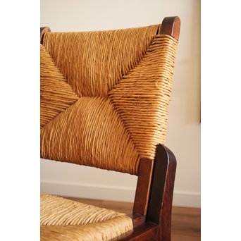 松本民芸家具 ラッシチェアー椅子 2脚1組　T435 