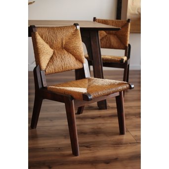 松本民芸家具 ラッシチェアー椅子 2脚1組　T435 