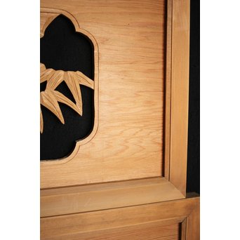 松竹梅 木彫欄間 2枚1組　R0067 