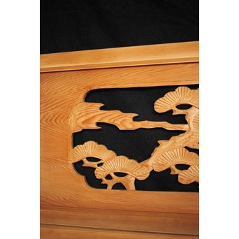 松竹梅 木彫欄間 2枚1組　R0067 