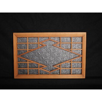 松皮菱組子のダイアガラス明り取り　R0069