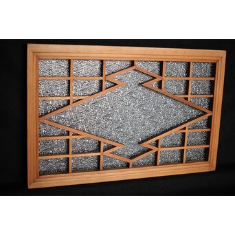 松皮菱組子のダイアガラス明り取り　R0069 