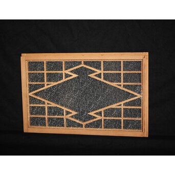 松皮菱組子のダイアガラス明り取り　R0069 