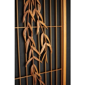 柳に蛙 書院欄間 3枚1組　R0070 