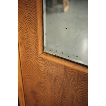 鏡付 一枚板の扉L　B1000 