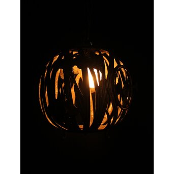 カキツバタ 銅製球体灯籠　A2031Y 