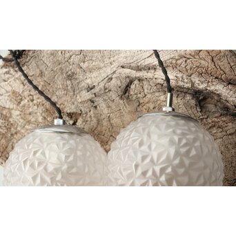 プレスガラス とげとげ球体照明 2個1組　A2033 