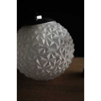 プレスガラス とげとげ球体照明 2個1組　A2033 