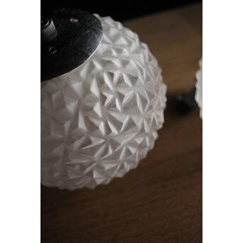 プレスガラス とげとげ球体照明 2個1組　A2033 