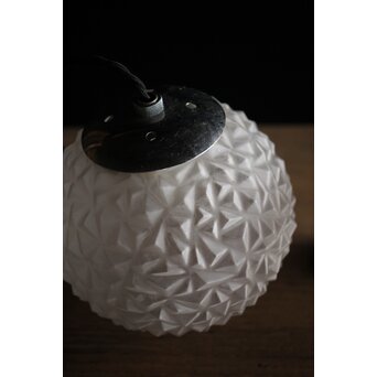 プレスガラス とげとげ球体照明 2個1組　A2033 