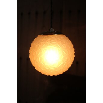 プレスガラス とげとげ球体照明 2個1組　A2033 