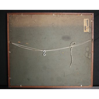 岩崎巴人【鳥】10号 額装紙本彩色　Z238 