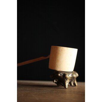 栄螺 唐金 蓋置/香炉　M246