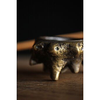 栄螺 唐金 蓋置/香炉　M246 