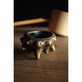 栄螺 唐金 蓋置/香炉　M246 