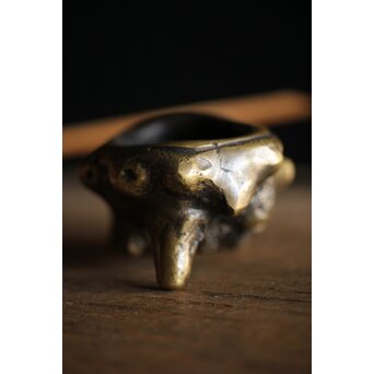 栄螺 唐金 蓋置/香炉　M246 