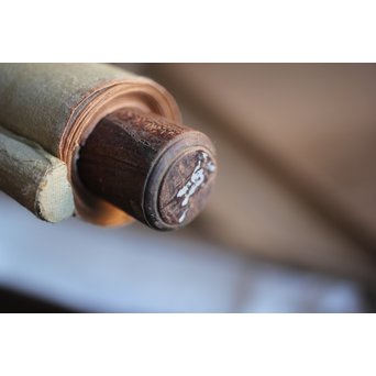 明治油彩 【海辺】絹本軸装　Z240 