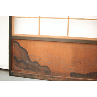 腰板絵 雪見障子戸M 4枚1組　F235 