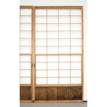 腰板絵 雪見障子戸M 4枚1組　F235 