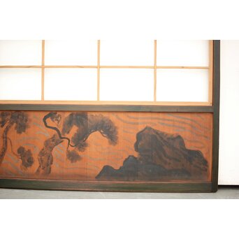 腰板絵 雪見障子戸M 4枚1組　F235 