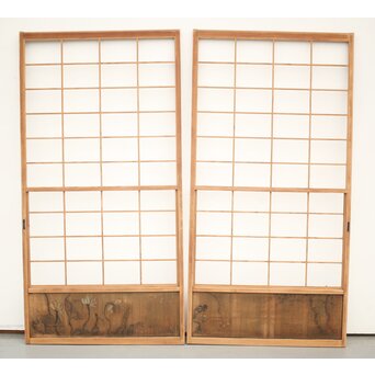 腰板絵 雪見障子戸M 4枚1組　F235 CD　ウラ