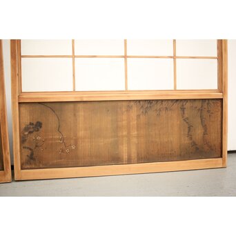 腰板絵 雪見障子戸M 4枚1組　F235 