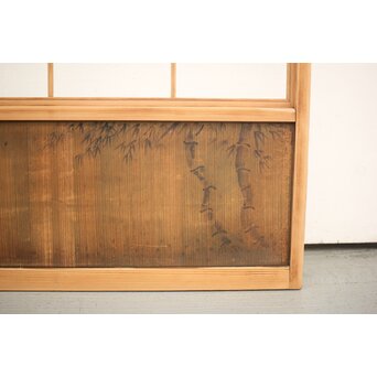 腰板絵 雪見障子戸M 4枚1組　F235 