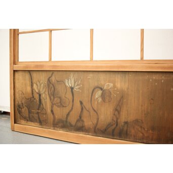 腰板絵 雪見障子戸M 4枚1組　F235 