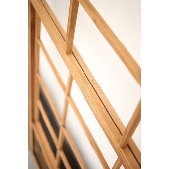 腰板絵 雪見障子戸M 4枚1組　F235 古建具の雪見は　開閉に多少難がある場合もあります