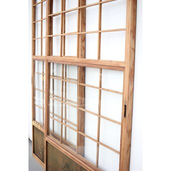 腰板絵 雪見障子戸M 4枚1組　F235 